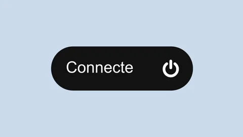 Turn on or off connecting button 2d Animation with Alpha Matte Stock Footage 342590104