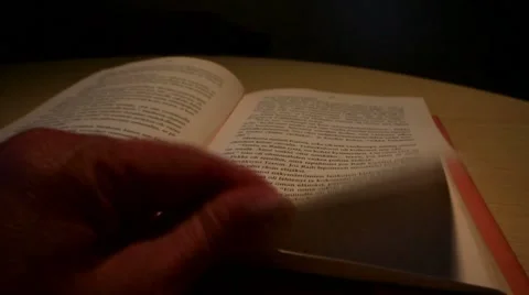 Turn the page Stock Footage 8519613