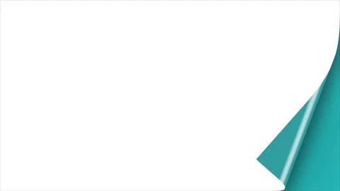 Turn page white background 4k hd quality Stock Footage 285477082