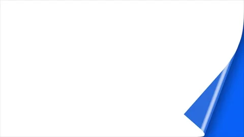 Turn page white background 4k hd quality Stock Footage 285477095