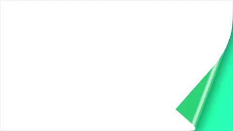 Turn page white background 4k hd quality Stock Footage 285477096