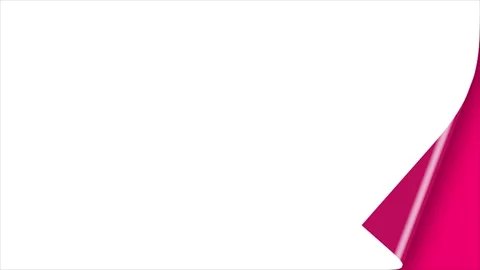 Turn page white background 4k hd quality Stock Footage 285477110