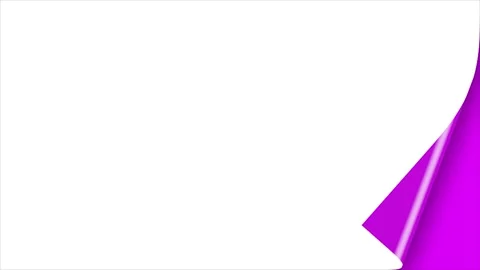 Turn page white background 4k hd quality Stock Footage 285477112