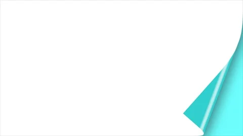 Turn page white background 4k hd quality Stock Footage 285477114