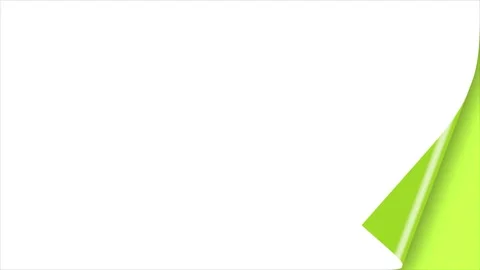 Turn page white background 4k hd quality Stock Footage 285477120