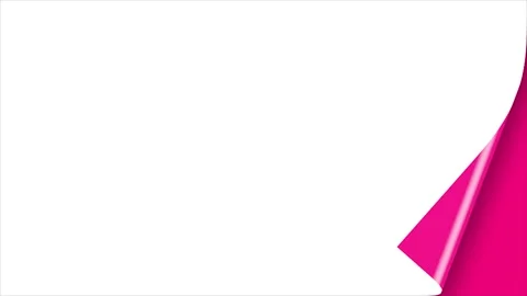 Turn page white background 4k hd quality Stock Footage 285477124