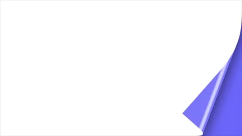 Turn page white background 4k hd quality Stock Footage 285477127