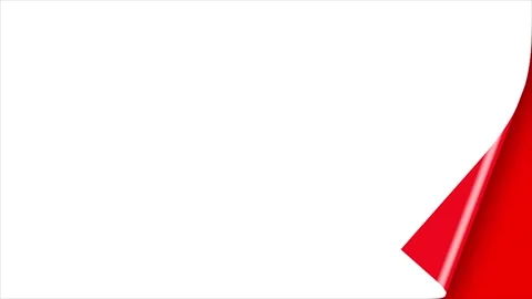 Turn page white background 4k hd quality Stock Footage 285477133