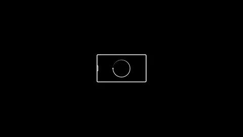 Turn the phone horizontally and vertically icon. Video template for social .. Stock Footage 307311851
