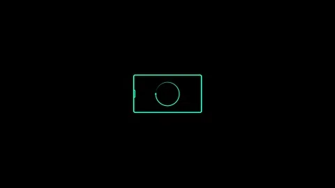 Turn the phone horizontally and vertically icon. Video template for social .. Stock Footage 307311852
