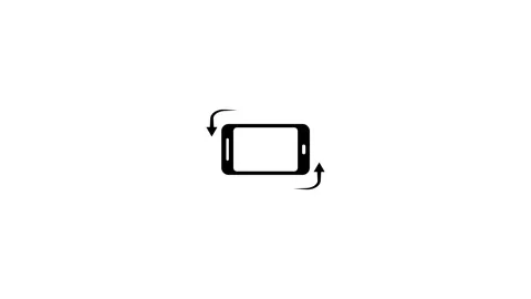 Turn the phone horizontally and vertically icon. Video template for social .. Stock Footage 311762879
