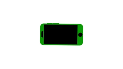 Turn the phone horizontally and vertically icon with white background. Stock Footage 312873154