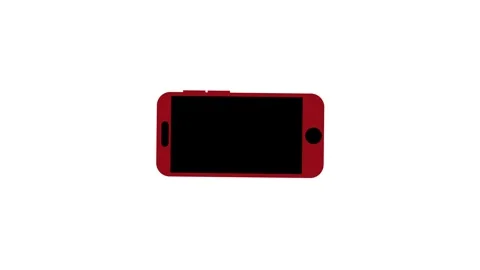 Turn the phone horizontally and vertically icon with white background. Stock Footage 312873157