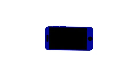 Turn the phone horizontally and vertically icon with white background. Stock Footage 312873158
