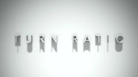 Turn ratio 3D title animation with shadows on a white background Stock Footage 297796824