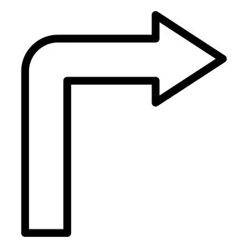 Turn right Vector Icon Design Illustration Illustrazione stock