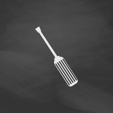 Turn-screw computer symbol Illustrazione stock