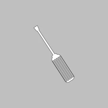 Turn-screw computer symbol Stock Illustration