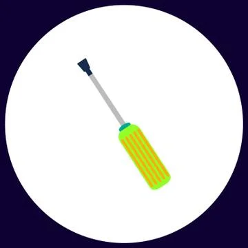 Turn-screw computer symbol Stock Illustration