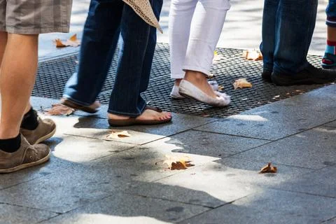 Turn on the sidewalk Stock Photos