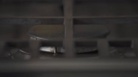 Turn on the Stove Video stock 85884615