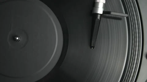 Turn table needle plays record with clas... | Stock Video | Pond5