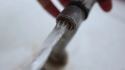 Turn off the tap and save water Stock Footage 168970109