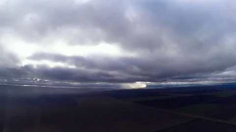 Turn under the clouds Stock Footage 74911218