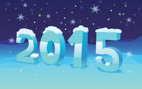 Turn of the year Stock Illustration