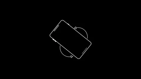 Turn you Smart phone. Turn concept. Please Rotate Your Phone to Landscape 9.. Stock Footage 293485491