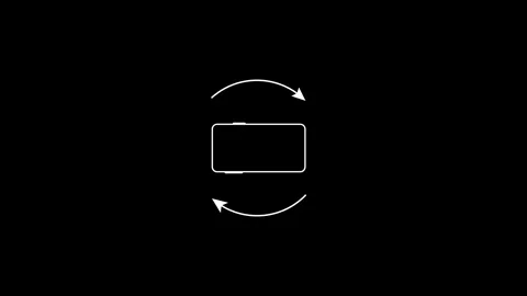 Turn you Smartphone rotate device screen, Phone Rotation from Vertical to H.. Stock Footage 310417086