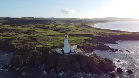 Turnberry Lighthouse Stock Footage 252817241