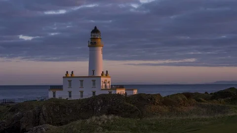 Turnberry lighthouse - sunrise Stock Footage 122434471