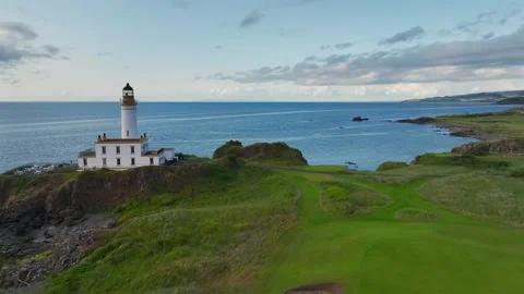 Turnberry Lighthouse, Turnberry Point Lighthouse, Trump Turnberry, Scotland, UK 動画素材 244802249