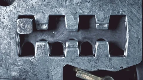 Turned key inside the lock close-up Stock Footage 74404471