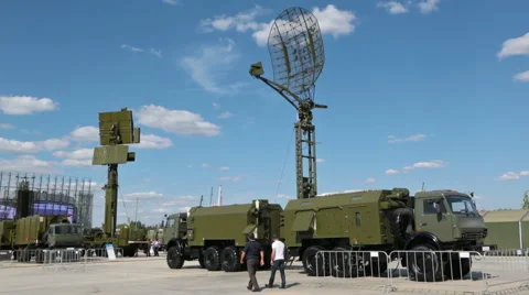 The turned on rotating radars Stock Footage 52528395