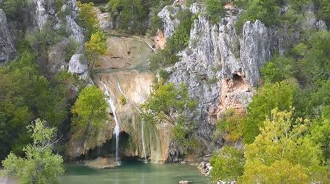 Turner Falls Long Shot Stock Footage 12401323