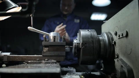 Turner prepares the machine to work Stock Footage 60468260