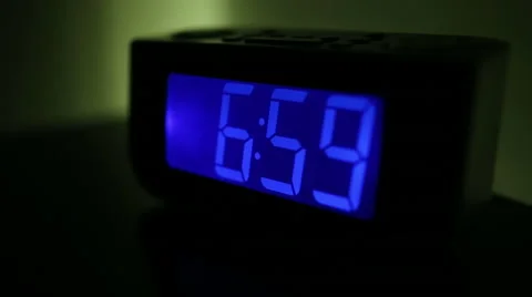 Turning off alarm clock Stock Footage 43328984