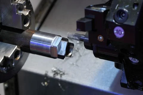 Turning and drilling machine Stock Photos