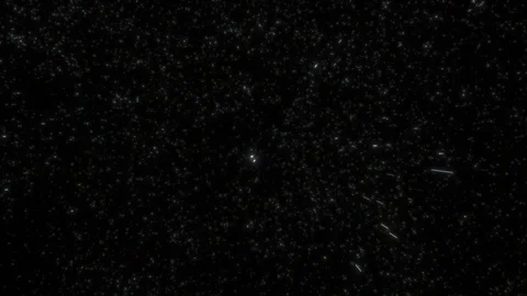 Turning and flying through a star field Stock Footage 117850569