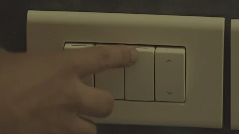 Turning On And Off Light Switch - Shot on Sony FS7 動画素材 91172565