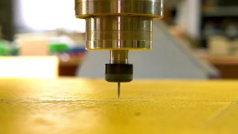 Turning and milling machine with numerical control. Side view. 库存影片 92434425