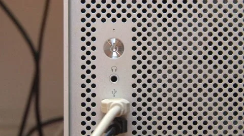 Turning on Apple Computer Stock Footage 42484011