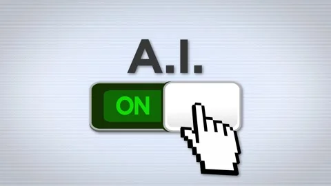 Turning Artificial Intelligence On and Off Stock Footage 342285711