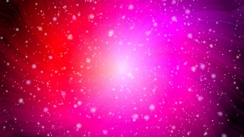 Turning ball with hairy spirals, falling snow flakes. Animated abstract Stock Footage