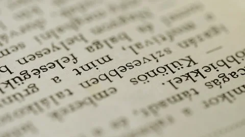 Turning book pages close up Stock Footage 108964982