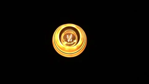 Turning the bulb off and on in slow motion Stock Footage 221906995