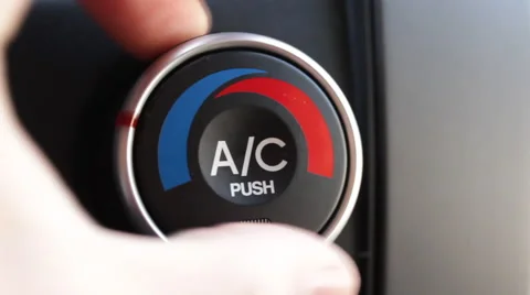 Turning Car AC to Cool Video stock 45603645