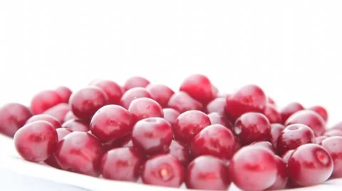 Turning cherry HD Video stock 7763964
